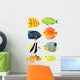 Eight tropical fish Wall Decal