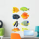 Eight tropical fish Wall Decal