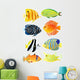 Eight tropical fish Wall Decal