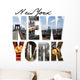 NYC New York City Graphic Montage Wall Decal