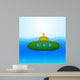 Beautiful Vector Submarine Illustration Wall Mural