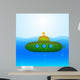 Beautiful Vector Submarine Illustration Wall Mural