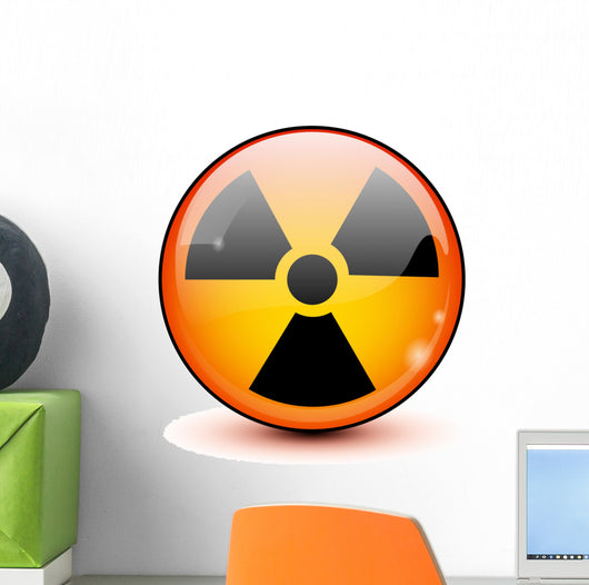 Circular Radioactive Symbol Wall Decal