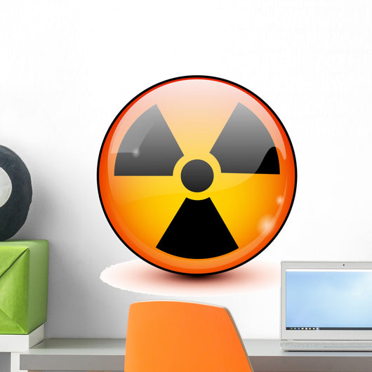 Circular Radioactive Symbol Wall Decal
