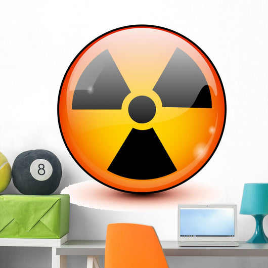 Circular Radioactive Symbol Wall Decal