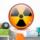 Circular Radioactive Symbol Wall Decal