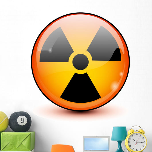 Circular Radioactive Symbol Wall Decal