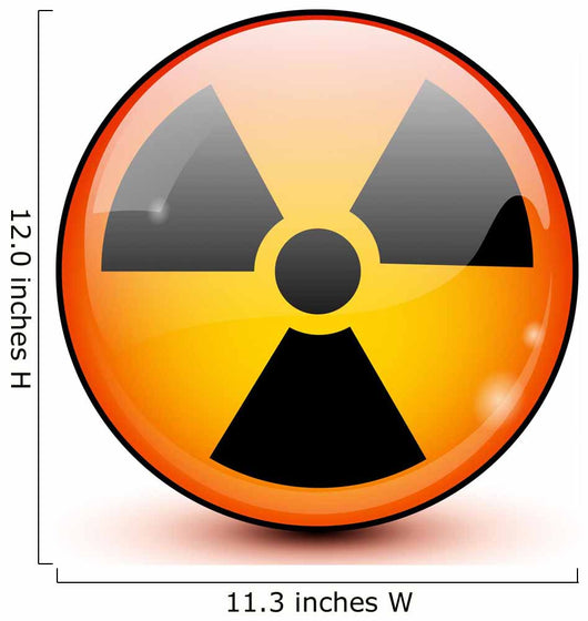 Circular Radioactive Symbol Wall Decal