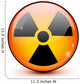 Circular Radioactive Symbol Wall Decal