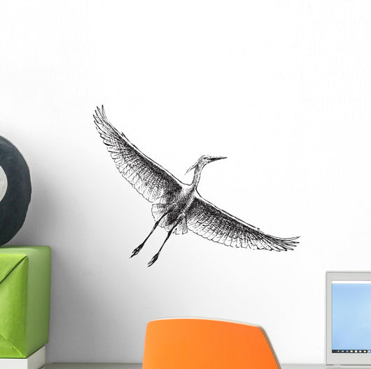 Heron in the Sky Wall Decal