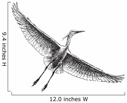 Heron in the Sky Wall Decal