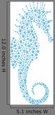 Abstract Seahorse Wall Decal