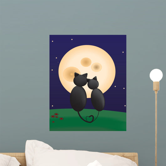 Moonmeow Wall Mural