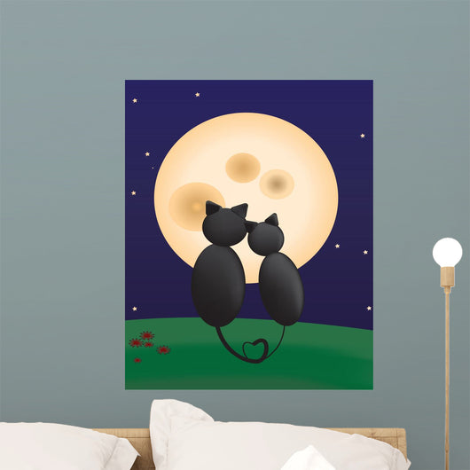 Moonmeow Wall Mural