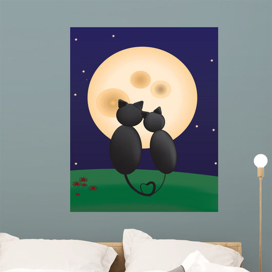 Moonmeow Wall Mural