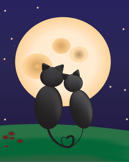 Moonmeow Wall Mural