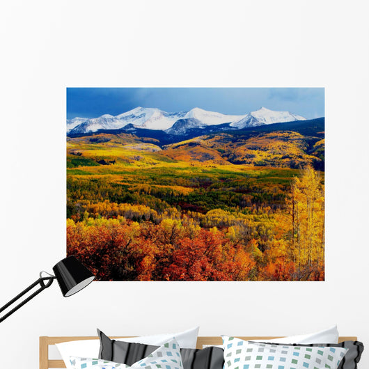 fall mountains Wall Mural