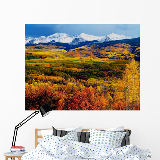 fall mountains Wall Mural