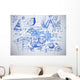 Math and Physics Symbols Wall Mural