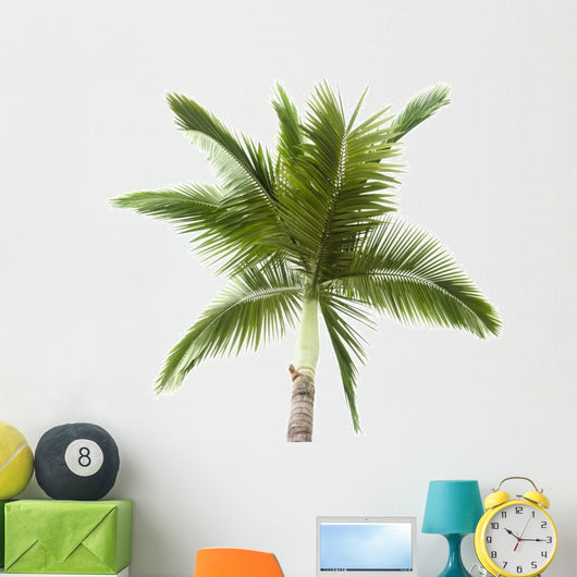 Palm Tree White Wall Decal