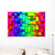 Rainbow Colorful Boxes Wall Mural