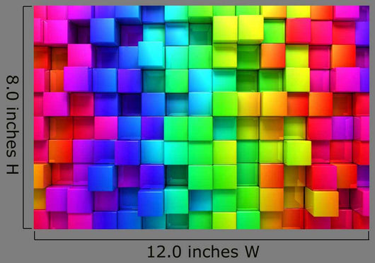 Rainbow Colorful Boxes Wall Mural