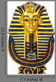 Egyptian Golden Pharaohs Mask Wall Decal