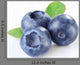 Blueberries With Leaves Wall Decal