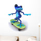 Blue Frog Wall Decal