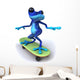 Blue Frog Wall Decal