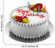 Round Birthday Cake with Wall Decal