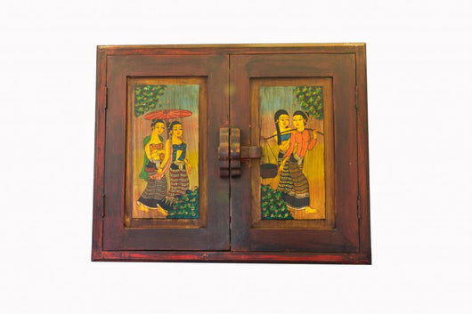 Thai Style Window Panels Wall Mural