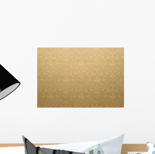 Golden Vector Texture Wall Decal