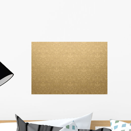 Golden Vector Texture Wall Decal