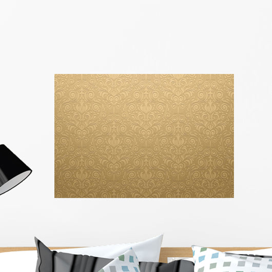 Golden Vector Texture Wall Decal