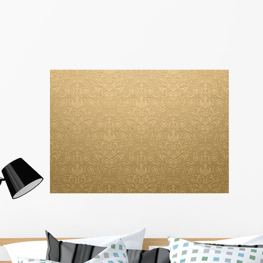Golden Vector Texture Wall Decal