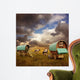 Old Gypsy Caravans Trailers Wagons With Horses Wall Mural