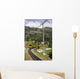 Wengen mountain railway in Swiss Alps Wall Mural