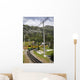 Wengen mountain railway in Swiss Alps Wall Mural