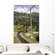 Wengen mountain railway in Swiss Alps Wall Mural