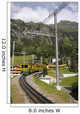 Wengen mountain railway in Swiss Alps Wall Mural