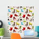 Chair Furniture Seamless Pattern Wall Decal