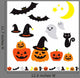Halloween Wall Decal Sticker Set