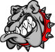 Bulldog Mascot Cartoon Face Illustration Wall Decal