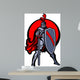 Knight Mascot with Sword and Shield Wall Decal