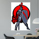 Knight Mascot with Sword and Shield Wall Decal