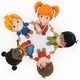 3D Render of School Kids Holding Hands Wall Decal