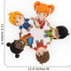 School Kids Holding Hands Wall Decal