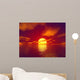 Red Sunset Wall Decal