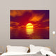 Red Sunset Wall Decal